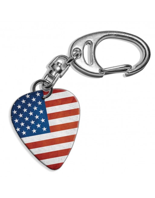 Amerikaanse Grunge vlag plectrum sleutelhanger Amerikaanse Grunge vlag plectrum sleutelhanger