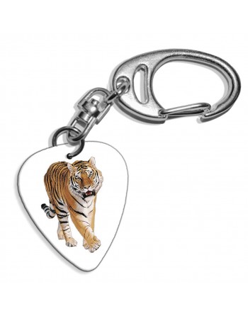 Tijger plectrum sleutelhanger