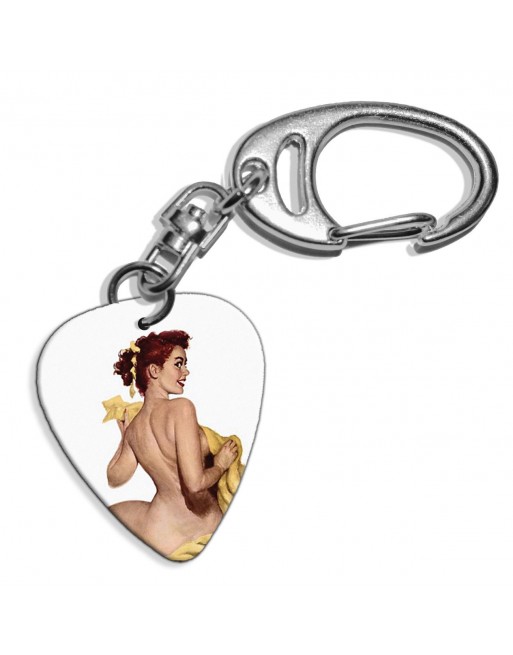 50's Pin Up plectrum sleutelhanger 50's Pin Up plectrum sleutelhanger