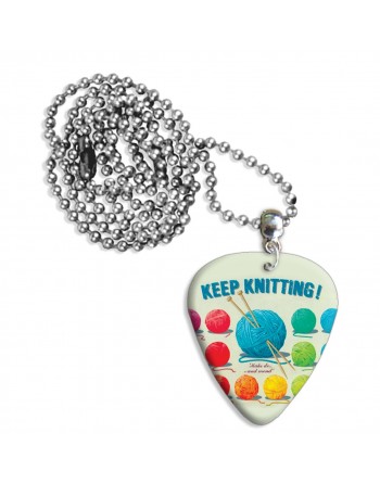 Keep knitting plectrum ketting