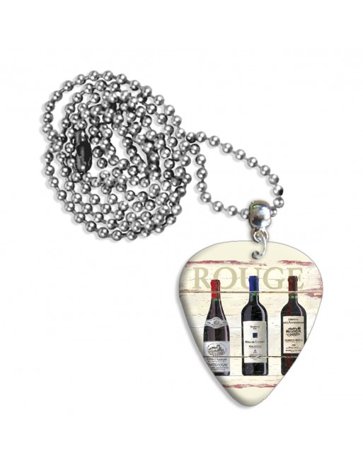 Rode wijn plectrum ketting