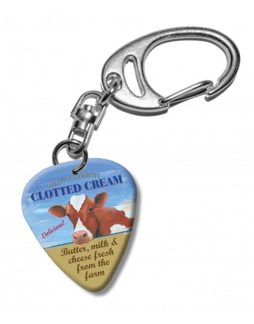 Clotted Cream plectrum sleutelhanger Clotted Cream plectrum sleutelhanger