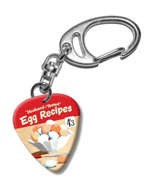 Egg Recipes plectrum sleutelhanger