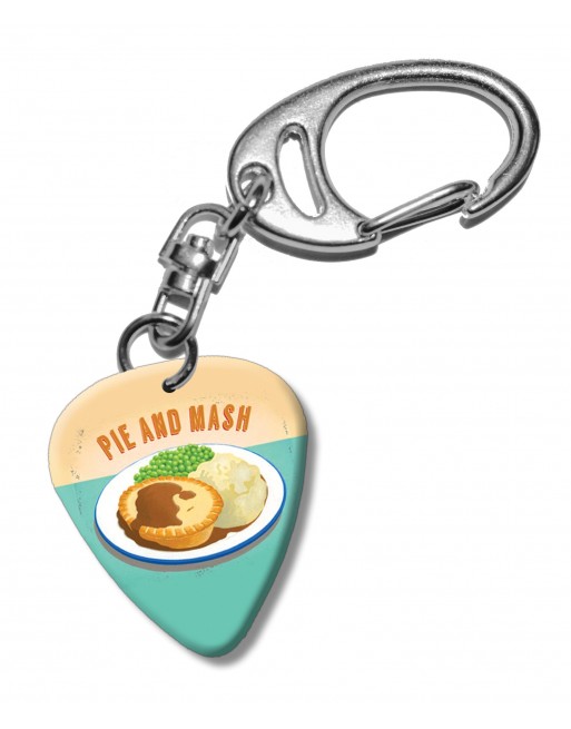 Pie and Mash plectrum sleutelhanger Pie and Mash plectrum sleutelhanger