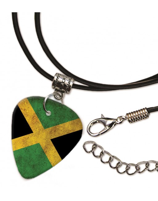 Jamaicaanse Grunge vlag ketting met plectrum