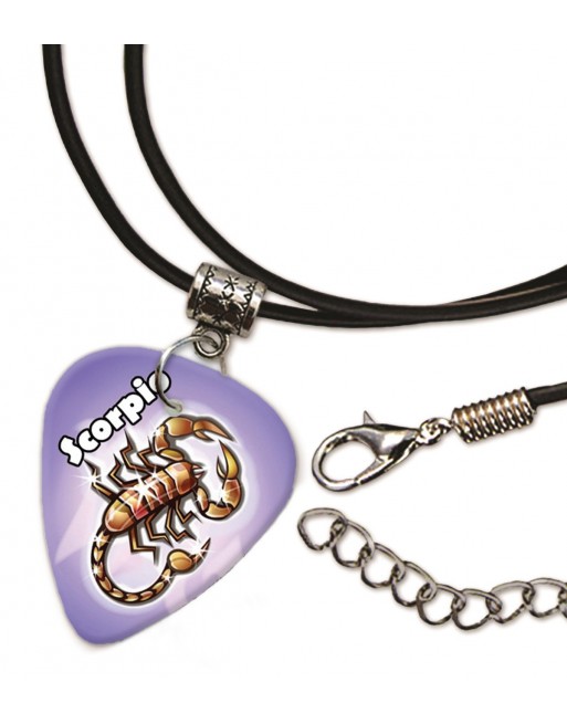 Schorpioen sterrenbeeld ketting met plectrum