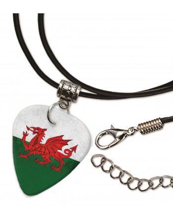 Wales Grunge vlag ketting met plectrum