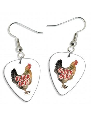 Cluck Off! plectrum oorbellen