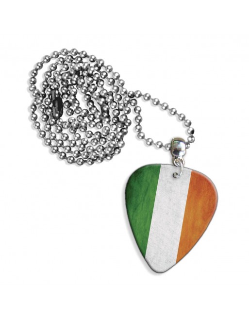 Ierse Grunge vlag ketting met plectrum