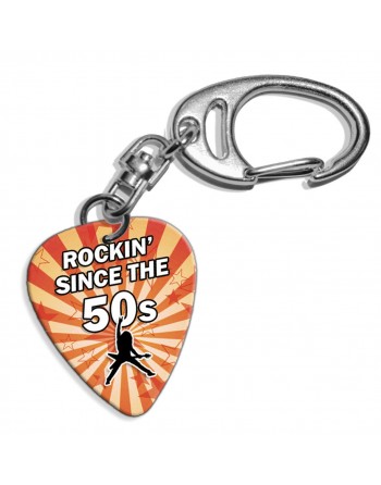 Plectrum sleutelhanger met de afbeelding van Rocking Since the 50's