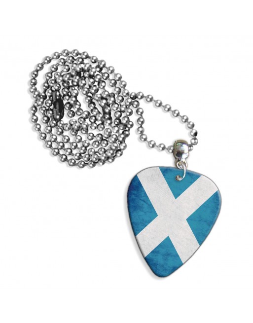 Schotse St. Andrews vlag ketting met plectrum