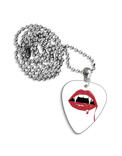 Vampier tanden ketting met plectrum