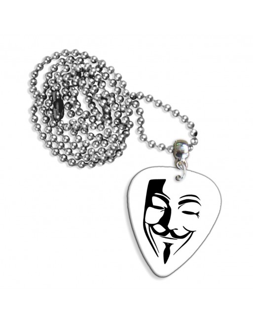 Anonymous masker ketting met plectrum