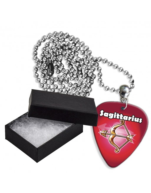 Boogschutter sterrenbeeld aluminium plectrum ketting Boogschutter sterrenbeeld aluminium plectrum ketting