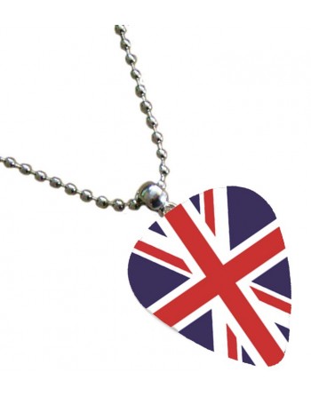 Plectrum ketting met de afbeelding van Engelse vlag