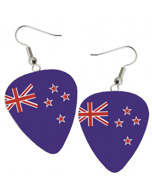 Australische vlag plectrum oorbellen