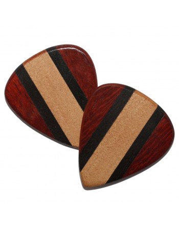 Ebben, Cocobolo & Esdoorn houten plectrum