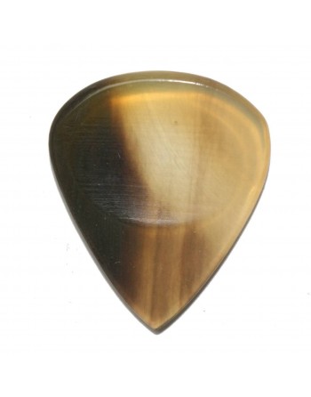 Handgemaakte buffelhoorn plectrum blond