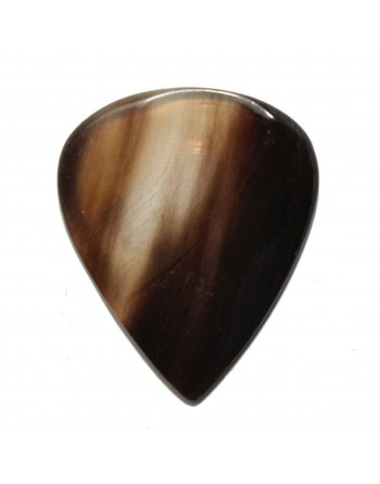 Handgemaakte buffelhoorn plectrum blond