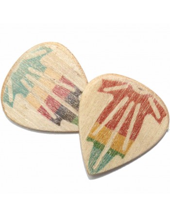 Ingelegde mango houten plectrum