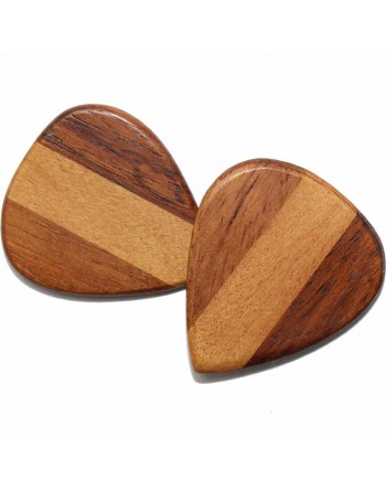 Cocobolo & Perzik houten plectrum