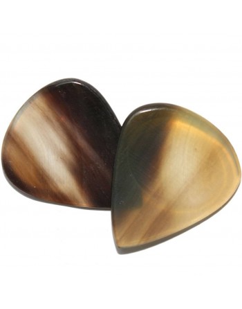 Handgemaakte buffelhoorn plectrum blond