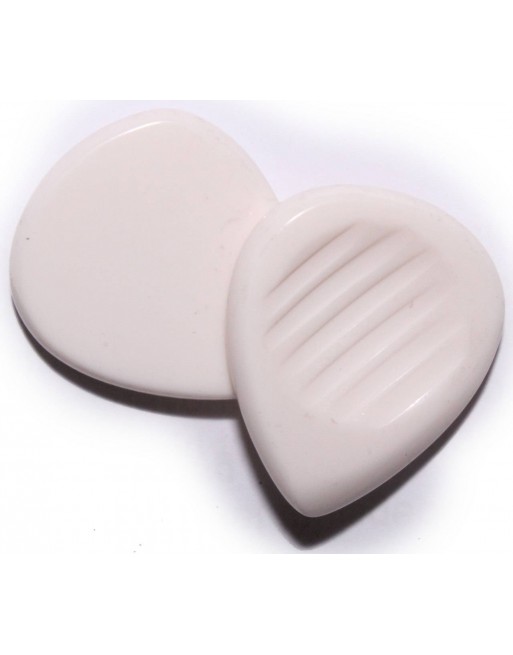 Chuncky plectrum 5.00 mm virgin white