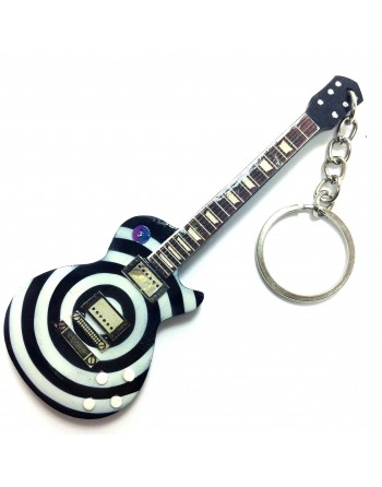 Zakk Wylde Black Label Society miniatuur gitaar sleutelhanger