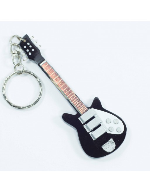 John Lennon The Beatles miniatuur gitaar sleutelhanger