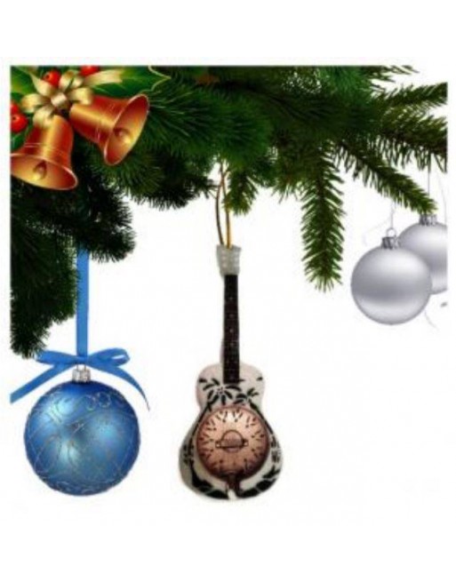 Mark Knopfler Dire Straits miniatuur gitaar kerstboomversiering