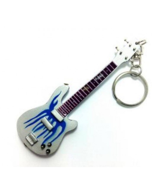 Robert Trujillo Metallica miniatuur gitaar sleutelhanger