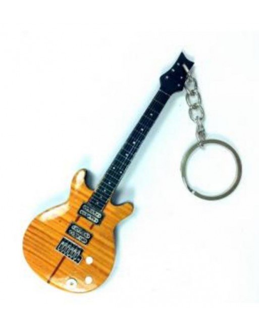 Carlos Santana miniatuur gitaar sleutelhanger