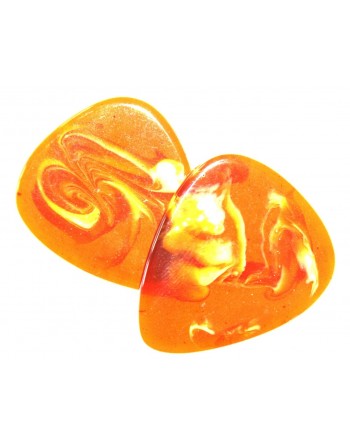 Epoxy plectrum oranje swirl...