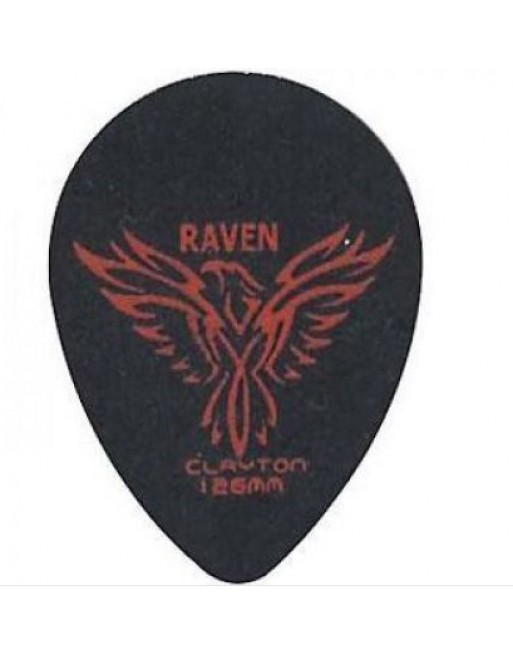 Clayton Black raven small teardrop plectrum 1.26 mm Clayton Black raven small teardrop plectrum 1.26 mm