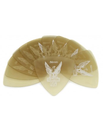 Clayton Ultem Gold rounded triangle plectrum 0.56 mm