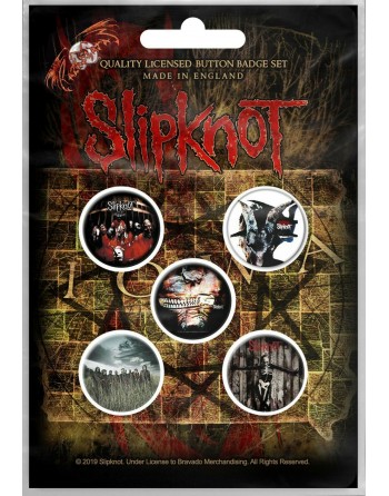 Slipknot button Albums 5-pack