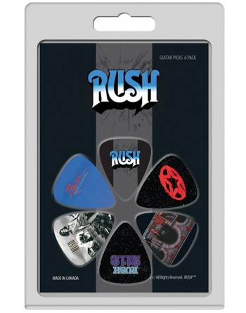Rush 6-pack Medium plectrum...