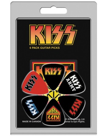 KISS 6-pack Medium plectrum...