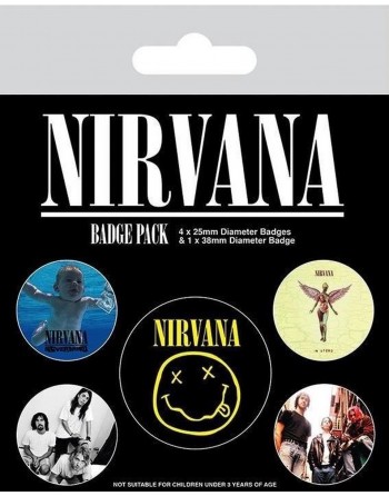 Nirvana button 5-pack