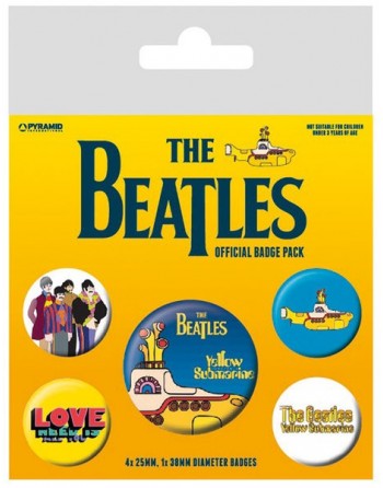 The Beatles Button Yellow...