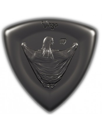 Verzilverde plectrum -...