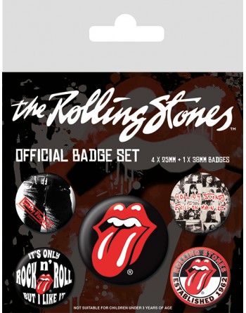 The Rolling Stones button...