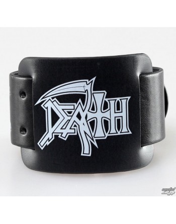 Death - Logo lederen Polsband