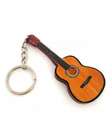 Klassieke Miniatuur Gitaar Sleutelhanger