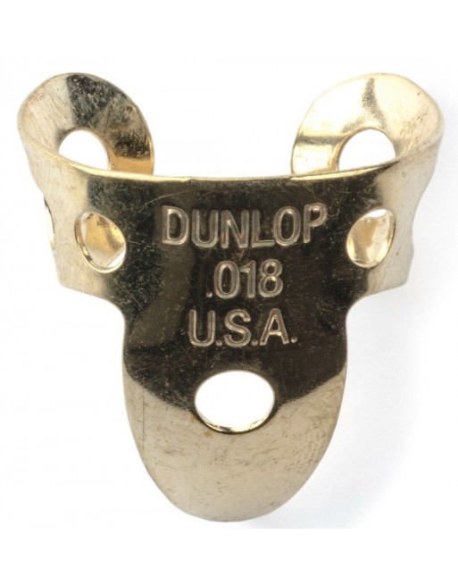 Jim Dunlop Messing vingerplectrum 0.018