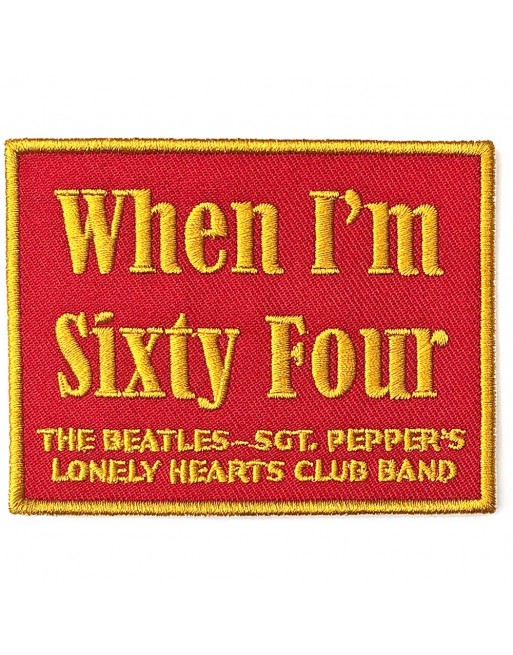 The Beatles - When I'm Sixty Four - patch