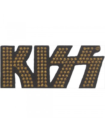 KISS - Gold Studded Logo -...