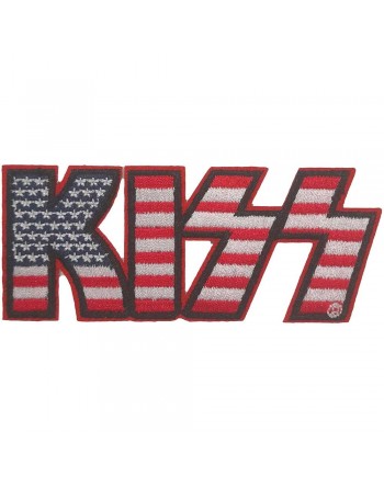 KISS - American Flag Logo -...