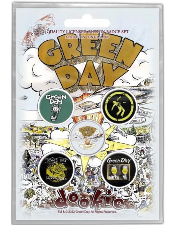 Green Day button Dookie 5-pack