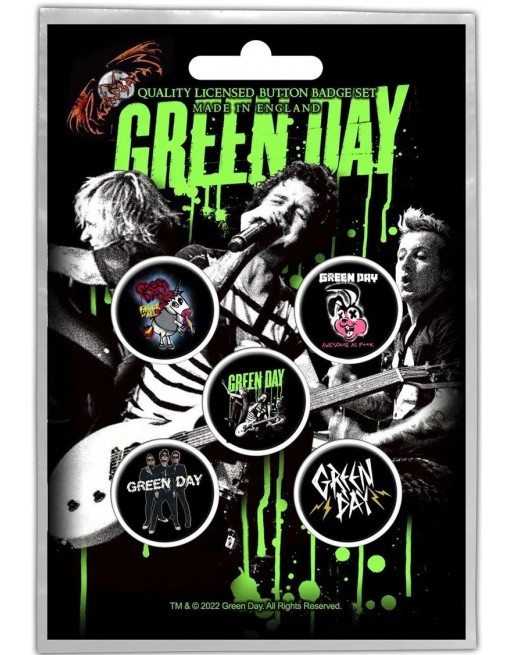 Green Day button Revolution 5-pack Green Day button Revolution 5-pack